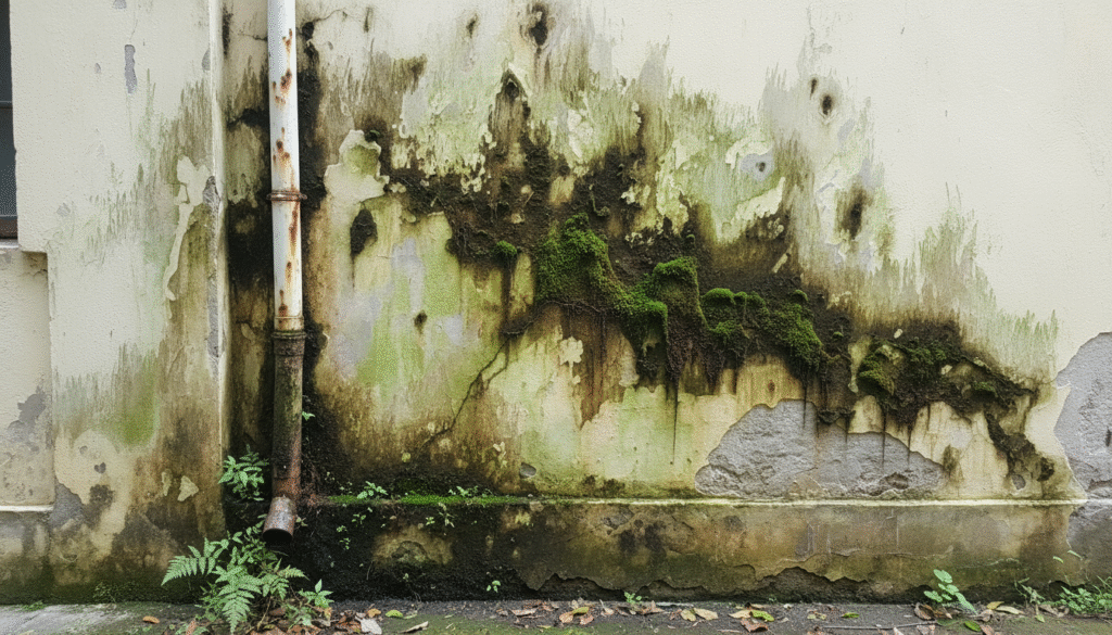 Green Mold on External Walls